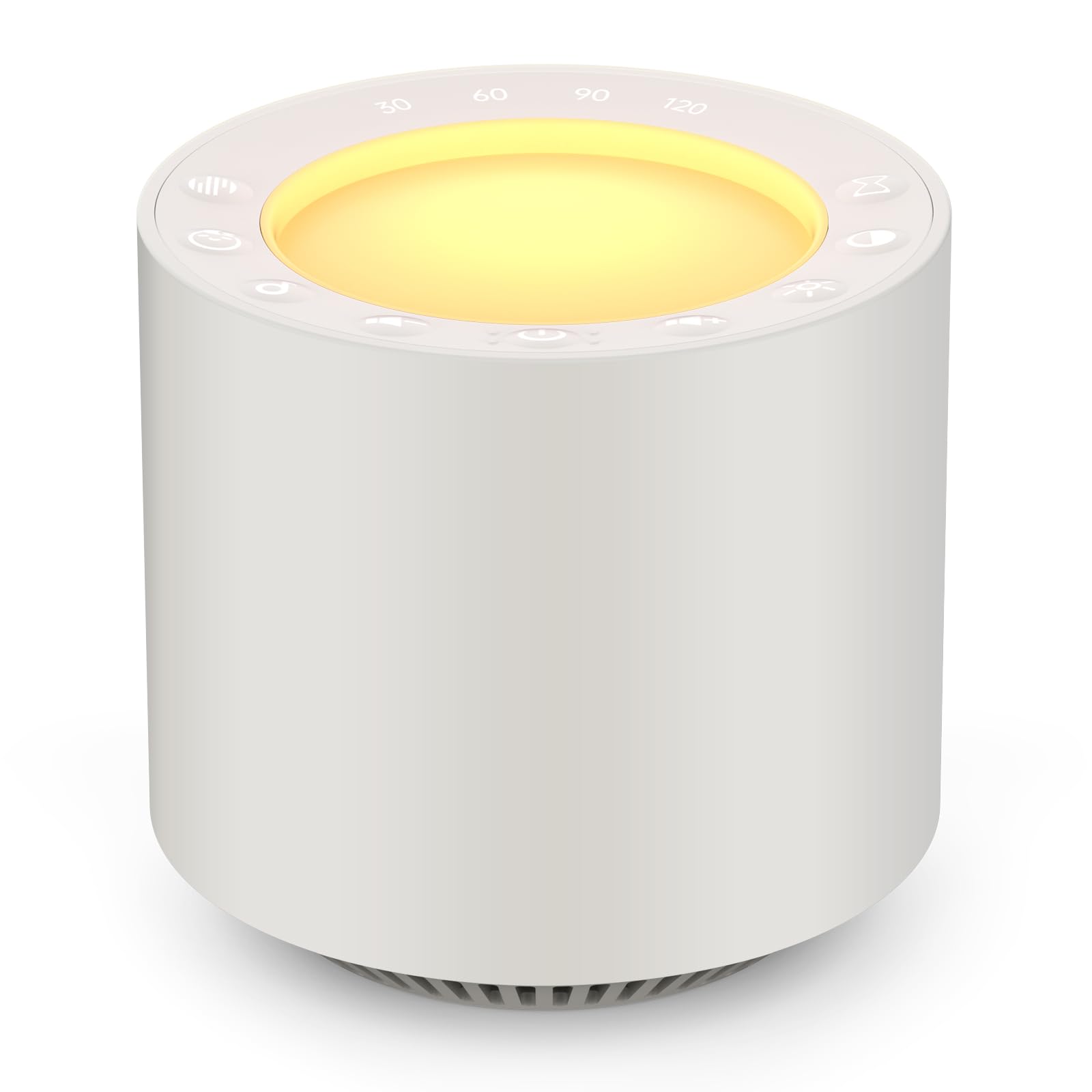 JBER Sleep Sound Machine à bruit blanc avec thérapie par lumière rouge, 38 sons apaisants avec fonction mémoire, veilleuse à intensité variable avec minuterie pour bébés et adultes