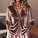 Velvet Tops for Women Vintage Long Sleeve Button Down Shirts Tee Fashion Elegant V Neck Blouse Casual Dressy Outfits Rose Gold
