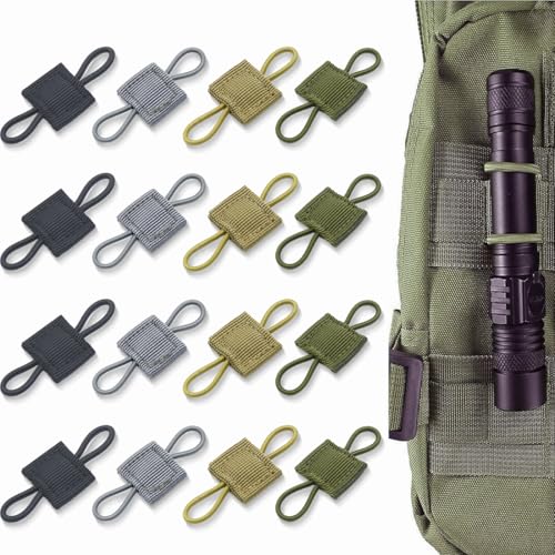 FENQURO 16 Pcs Chalecos Tácticos Mochilas Accesorios, Tácticas Al Aire Libre Sistema Molle, Sistema Molle Mochila Accesorios, Hebilla de Chalecos Tácticos, Accesorios de Hebilla Molle
