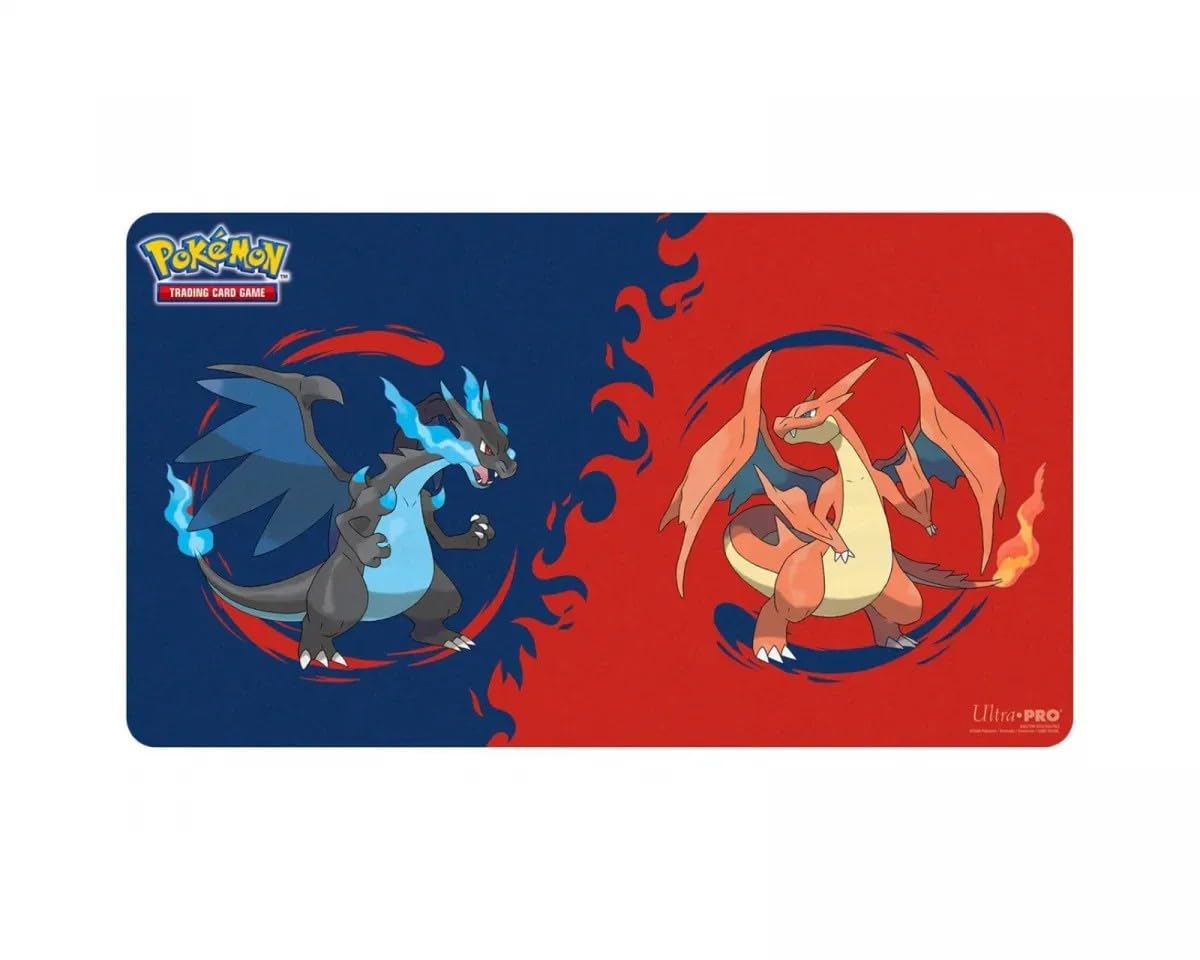BB-Toy-Trades Compatible with Pokemon TCG Playmat Play Mat Mousepad Table Mat Mega Glurak Charizard X & Y