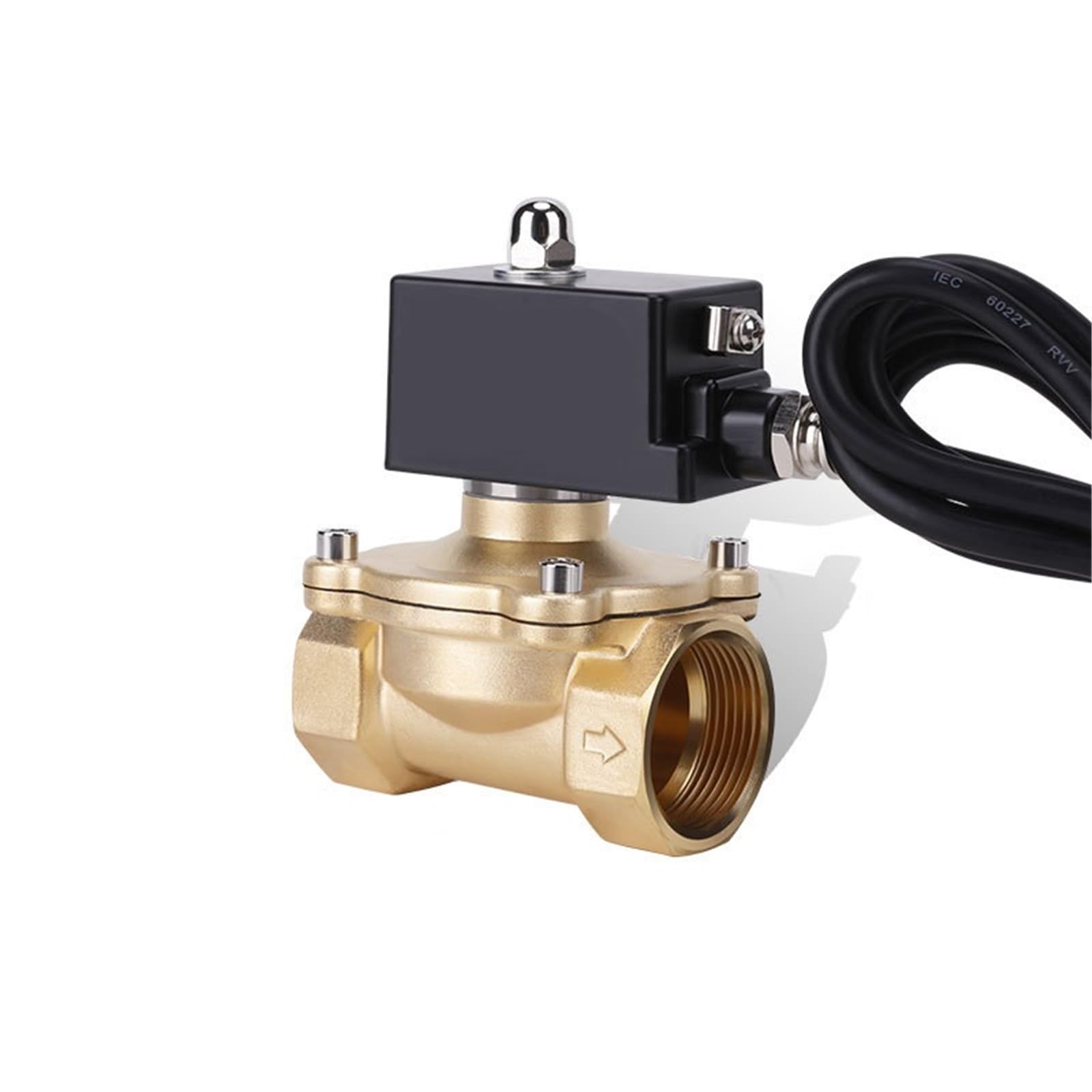 Électrovanne laiton 1-1/4 de qualité supérieure, vanne automatique 24VDC durable