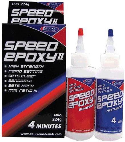 (DELUXE) EPOXY GLUE, SPEED EPOXY II, 4MIN, 224G | ADHESIVE STRUCTURAL CHEMICALS, 1 X QTY - AD65