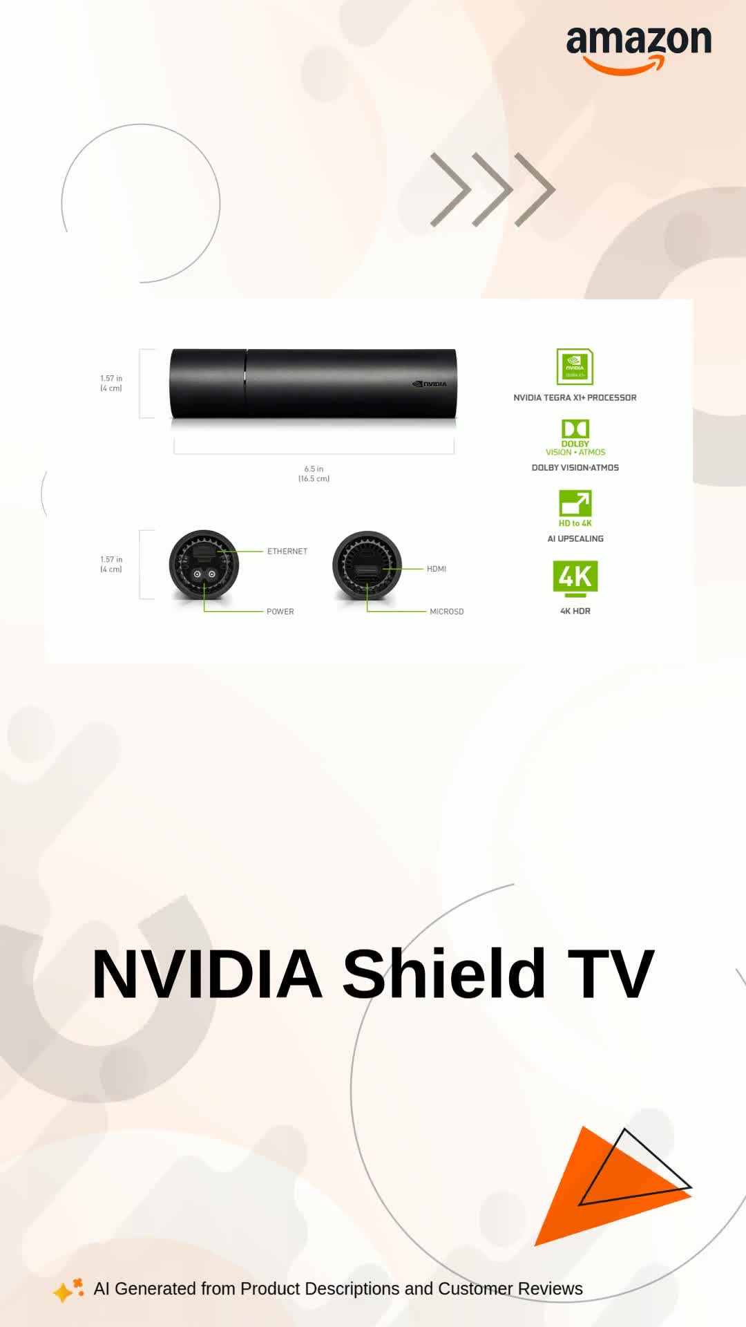 NVIDIA Shield TV 4K HDR Streaming Media Player