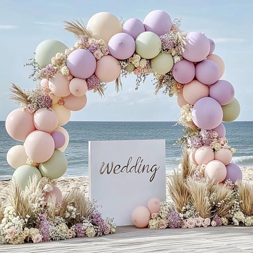 Image of 108Pcs Double Stuffed Pink Balloon Garland Arch Kit