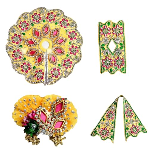 Image of Partish Laddu Gopal Janamashtmi Dress l Ladoo Gopal Dress l Kanha Ji Dress Size 0 1 2 4 5 6 (Size 4, H)