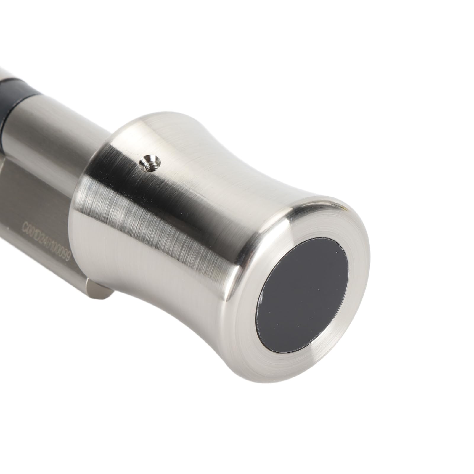 Pongnas Cerradura de Teclado Inteligente Biométrica con Huella Dactilar, Aleación de Aluminio, Fácil Reemplazo, Registro de Desbloqueo de Contraseña Antipío para Puertas de Madera y