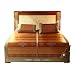 YJFENG Sommer-Schlafmatten, Bambus Falten Geschmeidig und atmungsaktiv Umweltschutz 1,8 m Bett 1,5 Winter- und Sommer-Seidenmatte mit doppeltem Verwendungszweck (Color : Brown, Size : 150x190cm)