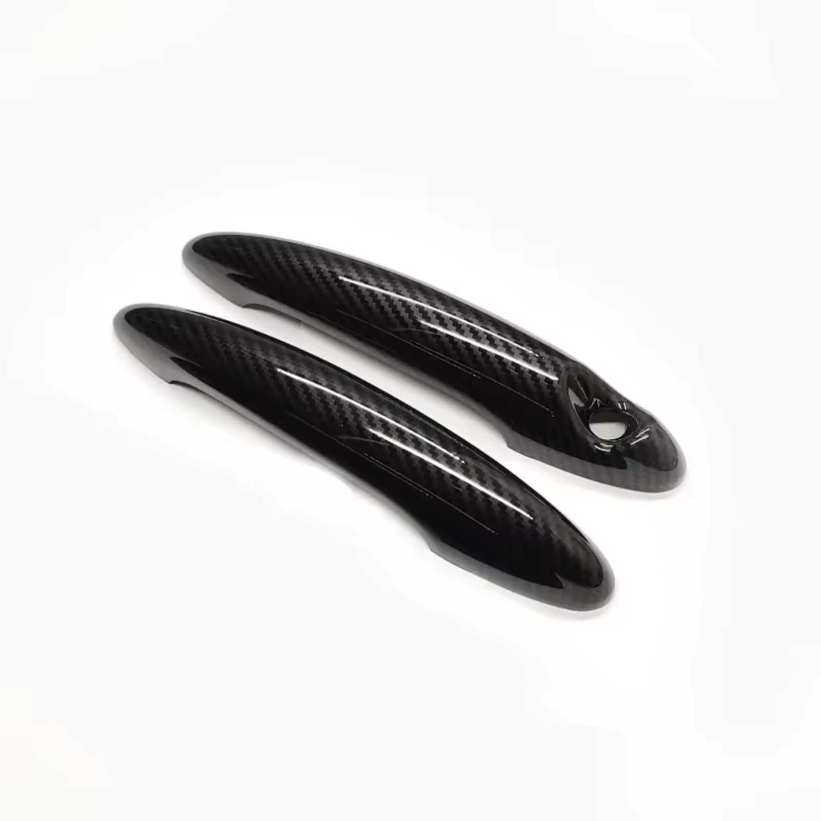 IUYHGTR Car Exterior Door Handle Compatible with BMW for MINI for Cooper S for R53 2001–2006 for Clubman R55 2007-2014 Car Door Handle Cover Decoration Exterior Access(Carbon Pattern)