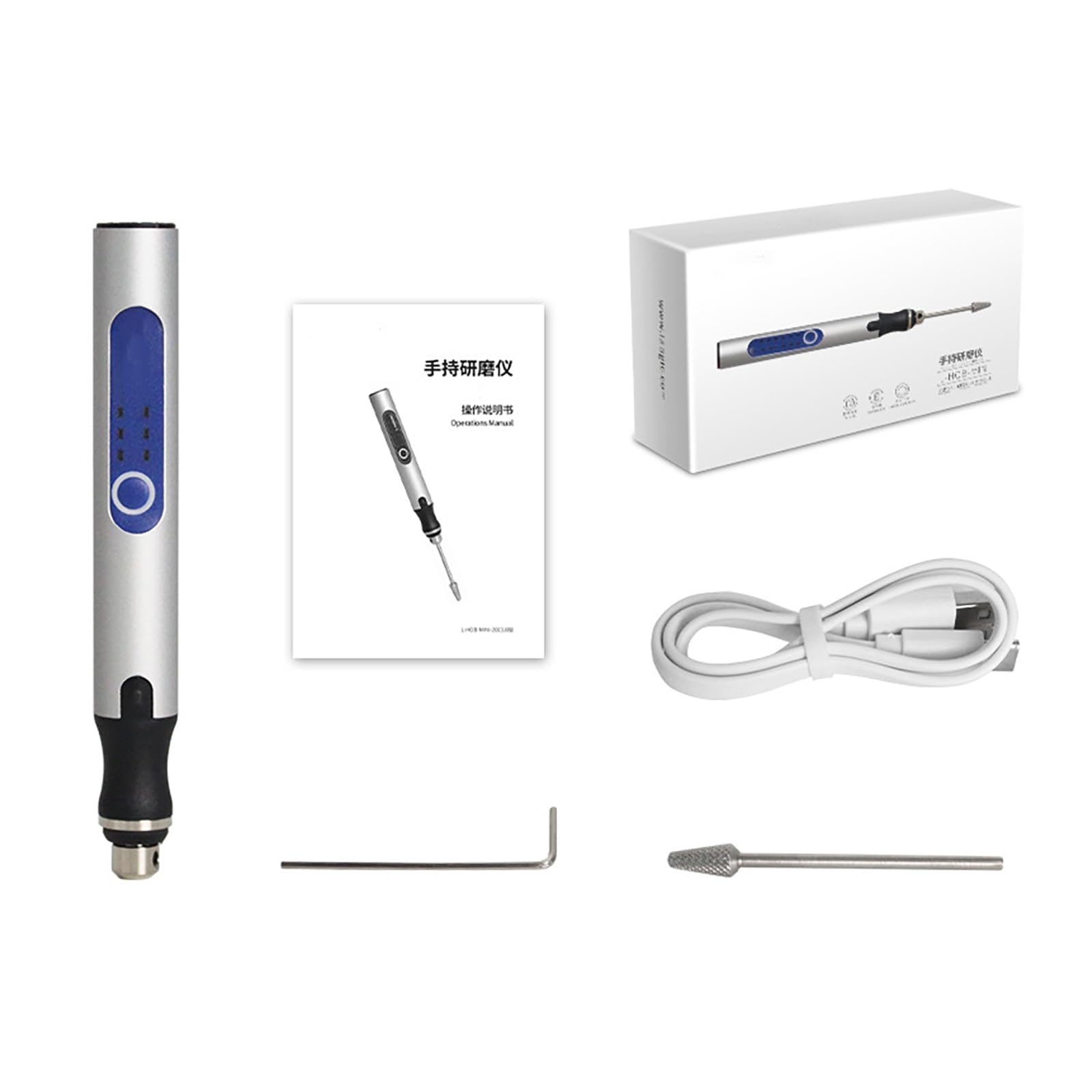 Homogeneizador de tejido portátil, mini homogeneizador, capacidad de 2 ml, 3 ajustes de velocidad (5000/10000/18000 rpm), batería recargable, 1 hora de funcionamiento, adecuado para muestras de