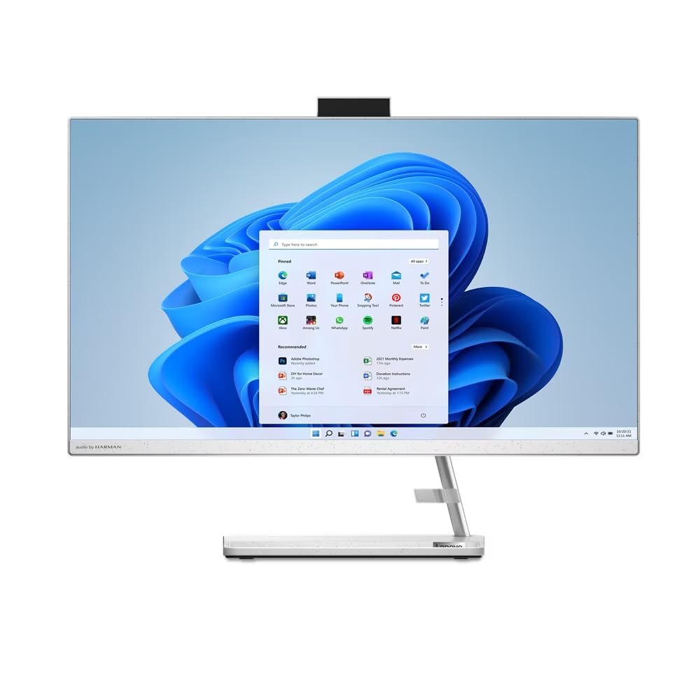 Lenovo IdeaCentre AIO 3 27IAP7, 27"FHD Display, Intel I5-1240P, 16GB RAM, 512GB SSD, NVIDIA GeForce MX550 2GB GDDR6 Graphics, Windows 11, White - [F0GJ00DPAX]