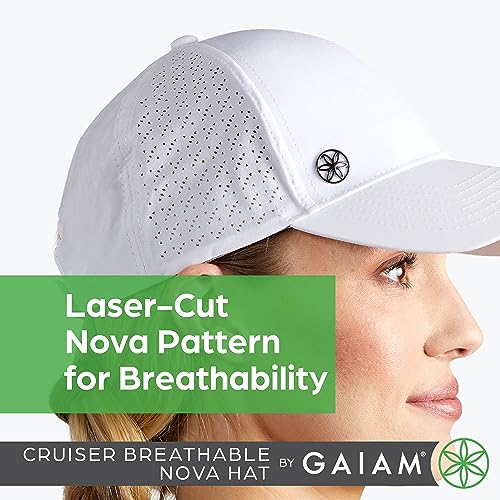 Image of Gaiam Cruiser Breathable Baseball Cap, Ponytail, Women | Lightweight & Breathable | Ponytail Hole | Adjustable Fit | Running, Hiking & Workouts | Women's Cap
