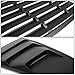 DNA MOTORING ZTL-Y-0002 Quarter Side Window Louver (05-14 Ford Mustang Coupe),Black