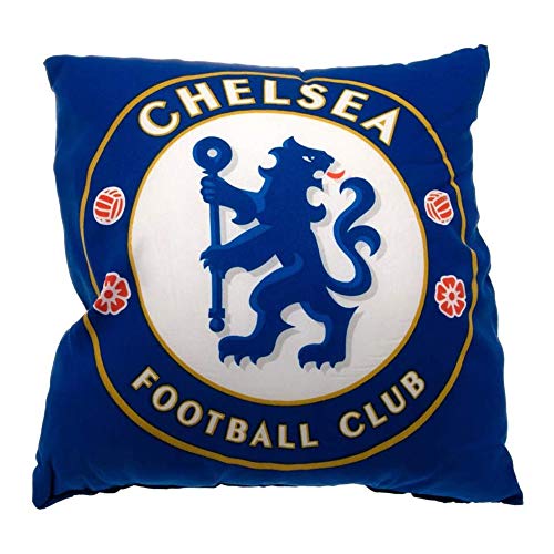 Chelsea FC Official Soccer Crest Cushion (One Size) (Blue/White)