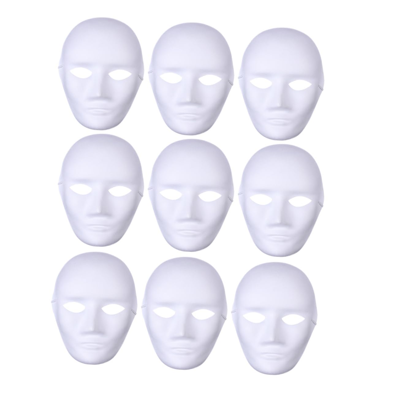 LIFKOME 36pièces Masques Pulpé à Peindre Lot De Masques Pour Et Accessoires De Mascarade Et Décoration