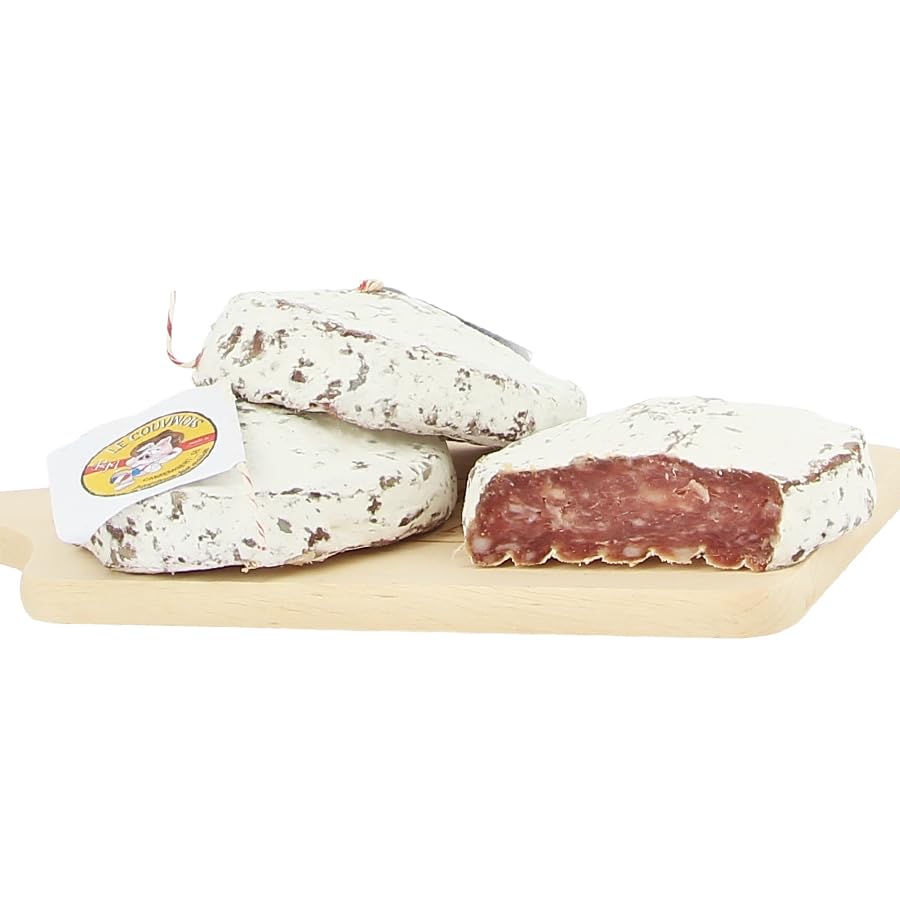 Lot découverte de 3 saucissons secs sans peau 220g - 3 saveurs différentes de 220g - Produits-Normandie