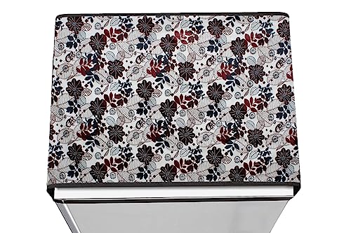 Image of Stylista Refridgerator top Cover Suitable for Samsung RR20A271BU8 /NL, 192 Liter Fridge, Dimension (WXD) 65x111 CM, Traditional Pattern Cream