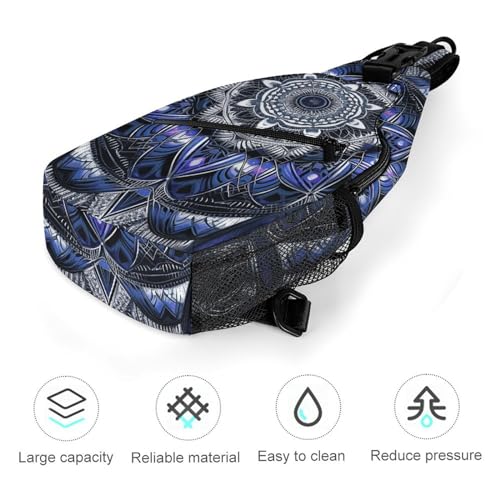 Bolso Tipo Bandolera Mandala Rectangular 38x20cm miniatura 5