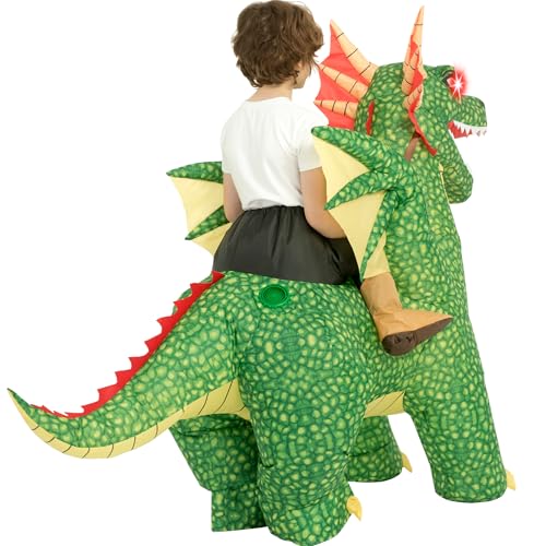 Disfraz inflable de dragón para niños Halloween miniatura 6