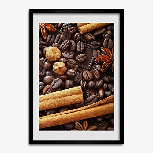Cadre 50x70 cm Tulup Chocolat en Bois pour Fixer Affiche sans Gondoler