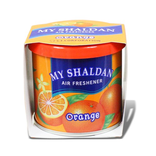 Image of Pack of 6 My Shaldan Japanese Car Cup-Holder Natural Air Freshener Cans (Orange Scented)
