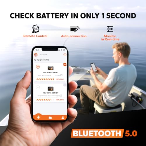 Image of Litime 12V 100Ah LiFePO4 Battery Bluetooth, 12 Volt Group 31 Trolling Motors Lithium Battery, Up to 15000 Deep Cycles, Low-Temp Protection for Boat, Marine, Yacht, Electric Outboard Motors (3-Pack)