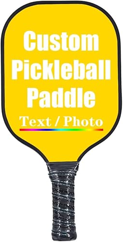 Miniatura 8 de Paletas de pickleballs personalizadas, palas de pickleballs personalizadas con agarre cómodo, añade tu foto, texto y logotipos