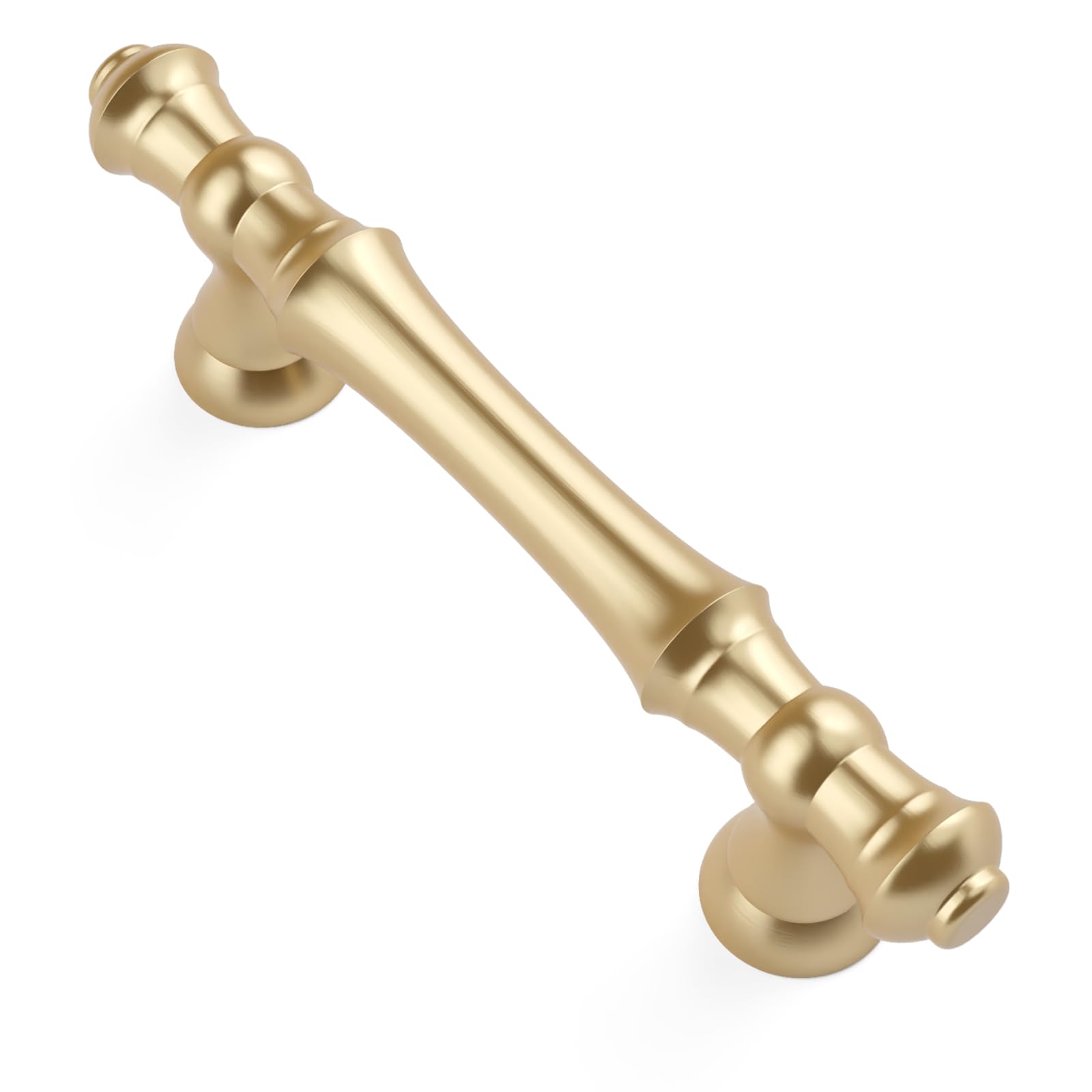Asidrama 10 Pack 5 Inch(128mm) Brushed Brass Kitchen Cabinet Handles, Gold Cabinet Pulls Kitchen Cabinet Hardware for Cupboard Drawer Handles Dresser Pulls — view 45