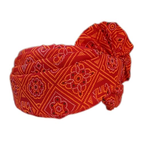 Image of KRYPMAX Men's Jaipur Printed Fabric Barati Pagri Pack of 1 (PCN-005-014-single Multicolour Size: 22 to 22.5 Inch)