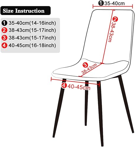 Miniatura 3 de Juego de 462 fundas elásticas de terciopelo para sillas de comedor, fundas de silla de comedor, estilo moderno, universal, sin brazos, protector de