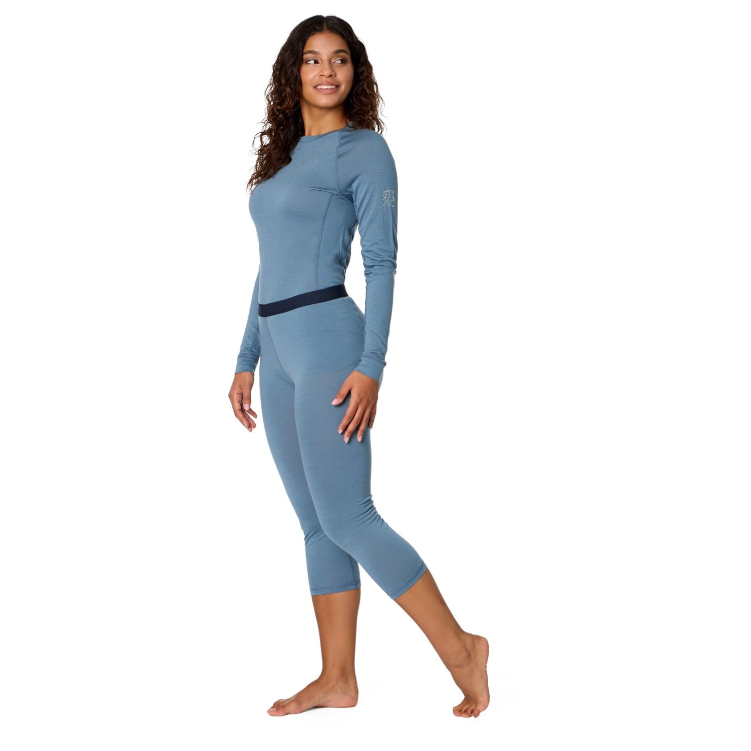 Stoic Damen Women's Merino180 BengtSt. 3/4 Pants Merinounterwäsche 100% Merinowolle