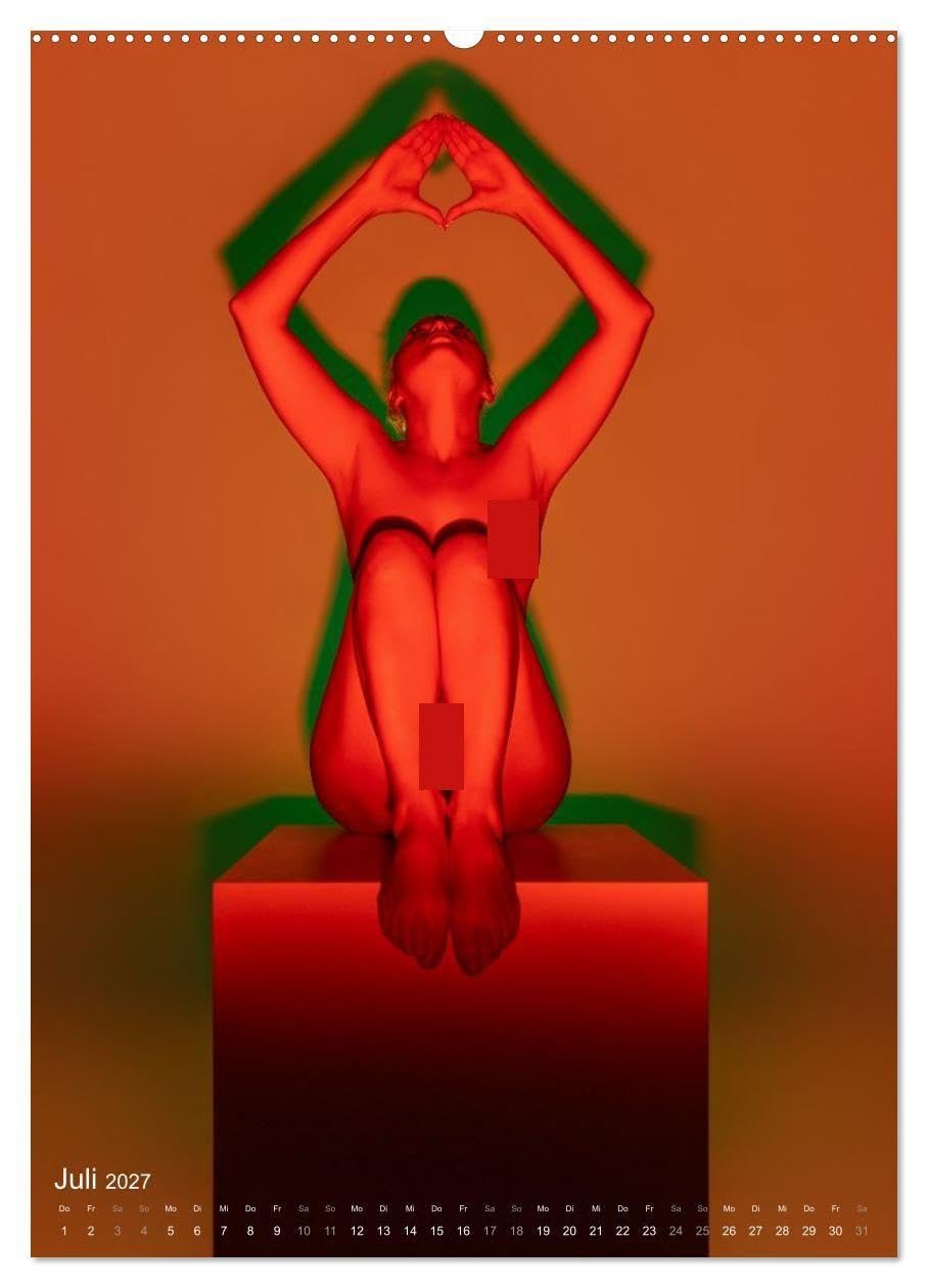 ONLYNUDE.ART – Farben mit Katy (Wandkalender 2027 DIN A2 hoch), CALVENDO Monatskalender: Akt Farben mit Katy (CALVENDO Erotik)