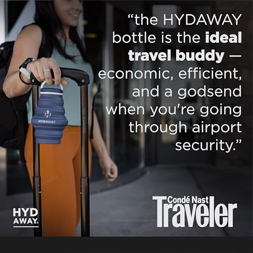 Image of HYDAWAY 17oz Collapsible Water Bottle - BPA-Free, Leakproof, Lightweight, and Space-Saving - Perfect for Travel, Hiking, and Everyday Hydration