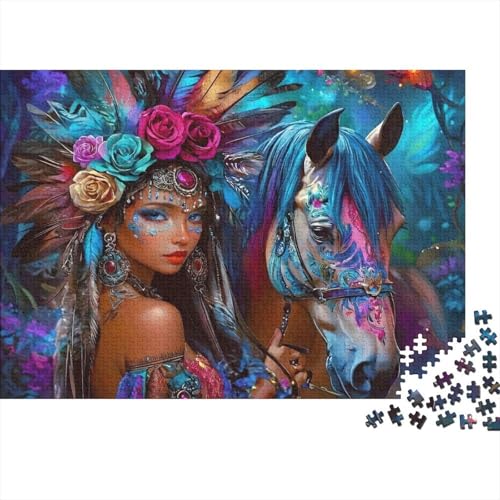 Puzzle de 1000 piezas de caballo fantasía: juego de mesa de arte soñado y decoración de hogar