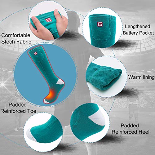 Electric Rechargeable Battery Heated Socks Men Women Cold Weather Heated Socks Sport Outdoor Indoor Camping Hiking Hunting Thermal Heating Foot Warmer #TOP1