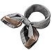 Silk Like Scarf Women's Plaid Print Satin Small Square Neck Scarves Neckerchief
