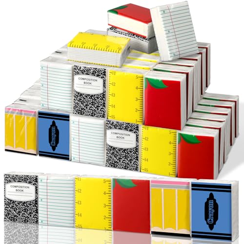 Image of Yinder 120 Pack Back to School Pocket Mini Tissue Travel Size Facial Paper