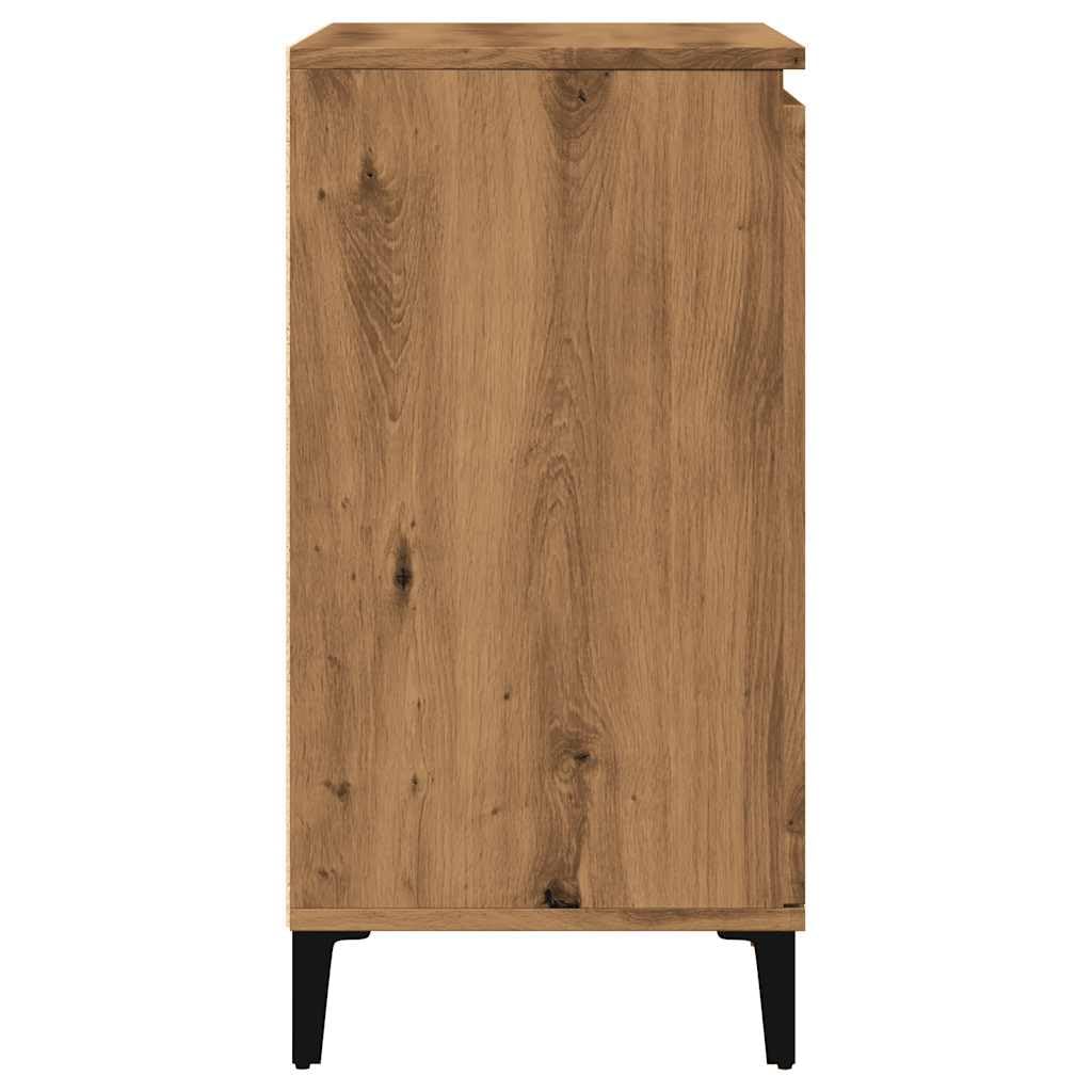 vidaXL Credenza Rovere Artigianale 60x35x70 cm in Legno Multistrato