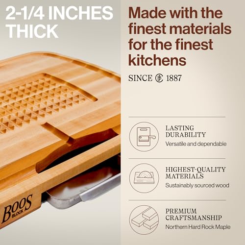 Tabla de cortar de madera Boos Block 60.96x45.72 cm miniatura 3