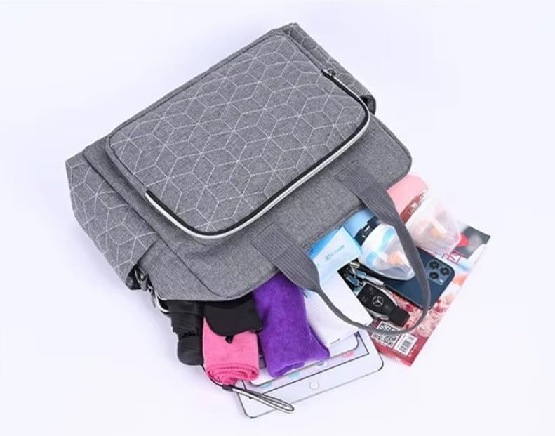 Image of Winnies Women Diaper Bag Multifunctional Maternity Bag for New Mom | Tote Bag | Maternity Bags | Travel Handbag | Mother Bags (Blue)