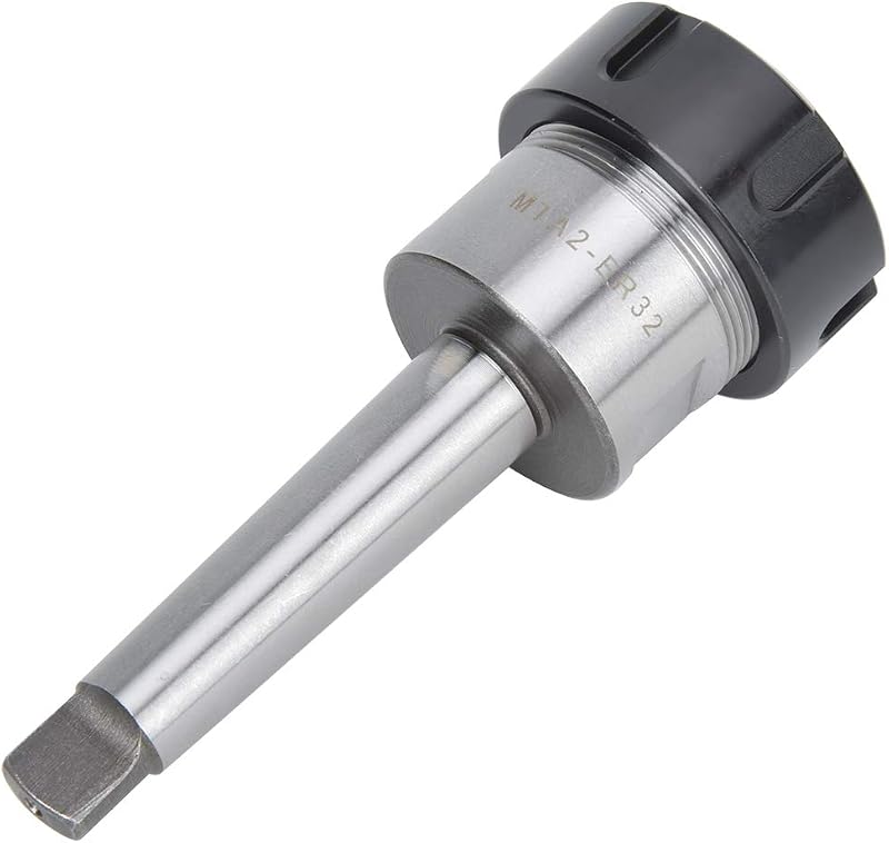 Oumefar CNC Milling Tool Holder Collet Chuck Holder Shank Chuck High Speed Shank Collet Chuck Steel MTA2-ER32 for CNC Lathe