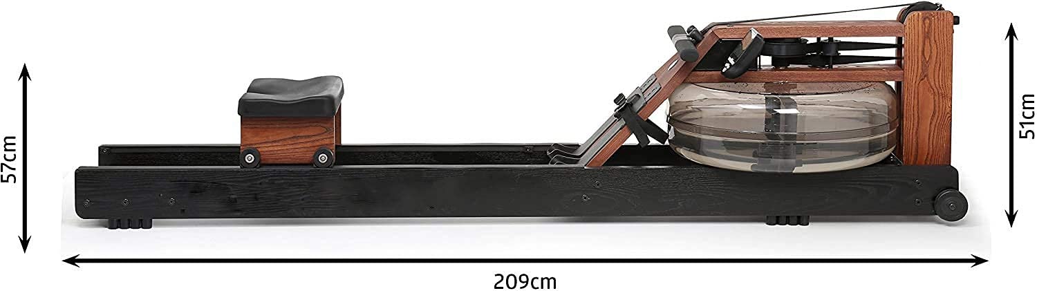 OMaju Máquina de Remo para el hogar, Dispositivo de Remo Resistente al Agua, Equipo de Fitness, Tarjeta silenciosa Inteligente, Bote de remos para casa, Dispositivo de Fitness