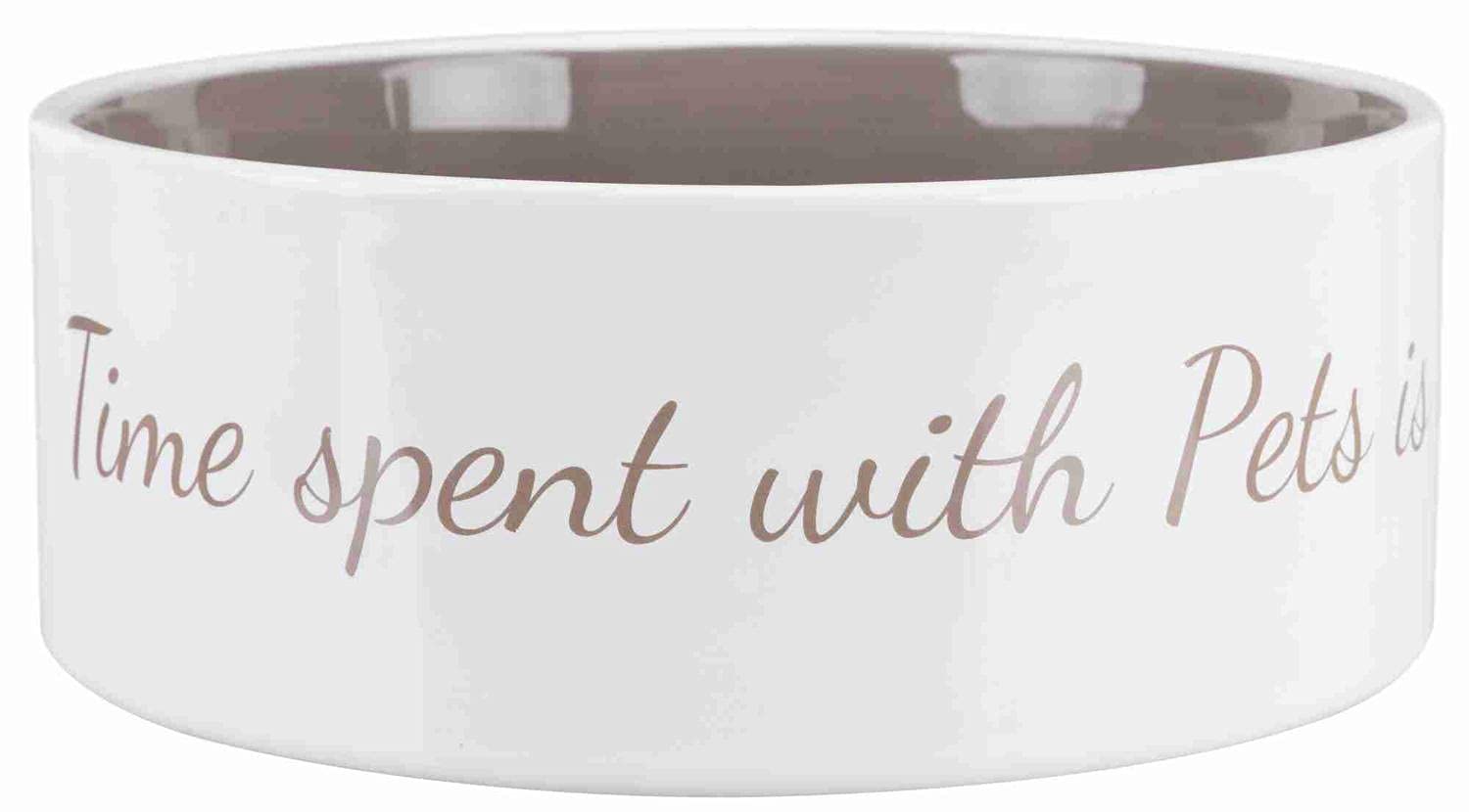 Trixie Dog Pet's Home Ceramic Bowl - /Taupe L/Ø 20 Cm Cream Size 1.4