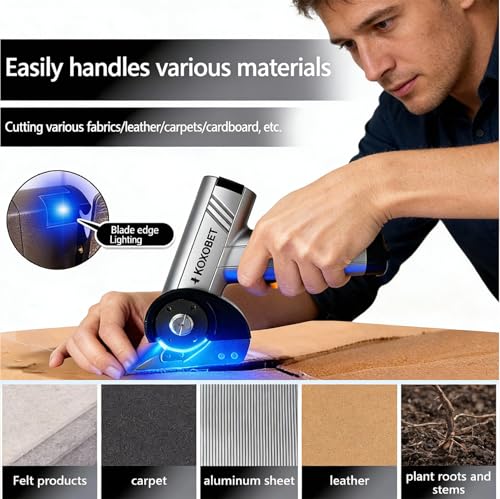 2026 Upgrade 4.2V Cordless Cutting Tool, Cardboard Cutter with LED Display - image 2