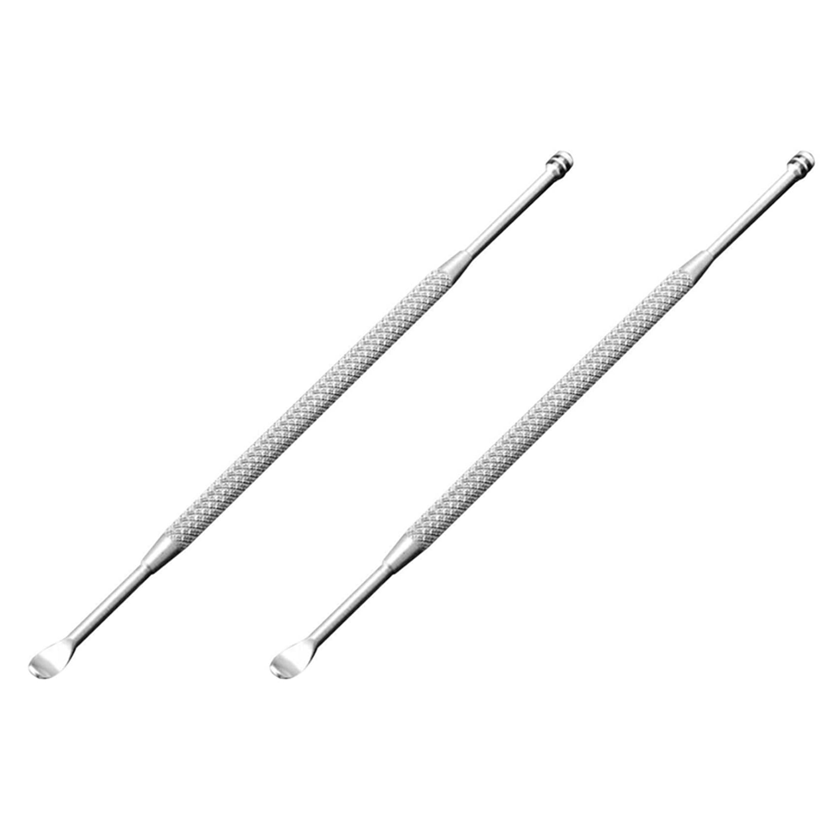 2X Stainless Steel Ear Picking Wax Remover Curette Cleaner Ear Care Tool Earpick Type 1 Silver