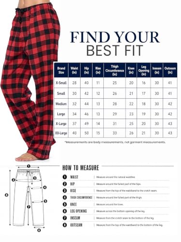 Image of Ashford & Brooks Women's Super Soft Flannel Plaid Pajama Sleep Pants