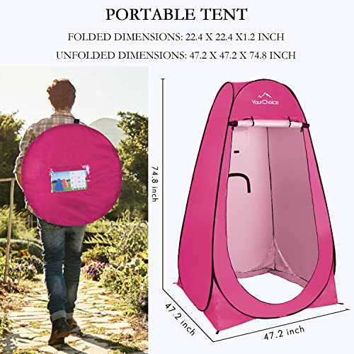 Image of Your Choice Pop Up Shower Tent 47.2 inch Wx74.8 /82.7 inch H Privacy Changing Tent