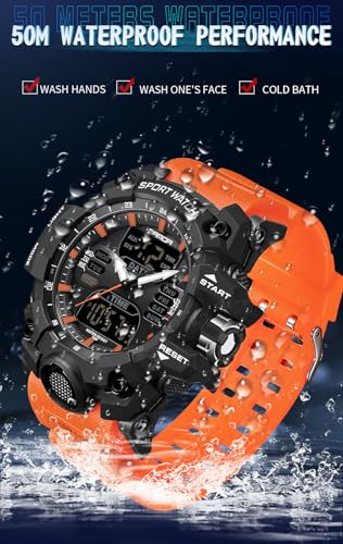 Image of Gosasa Men's Watches Multi Function Military S-Shock Sports Watch LED Digital Waterproof Alarm Watches