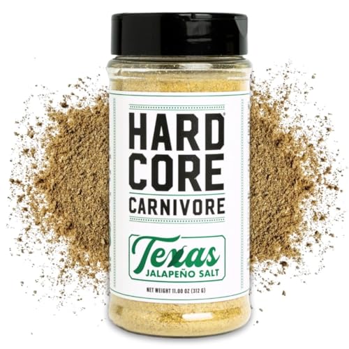 Hardcore Carnivore Texas Jalapeño Salt: Spicy All -Purpose Seasoning Blend (11 oz Shaker)...