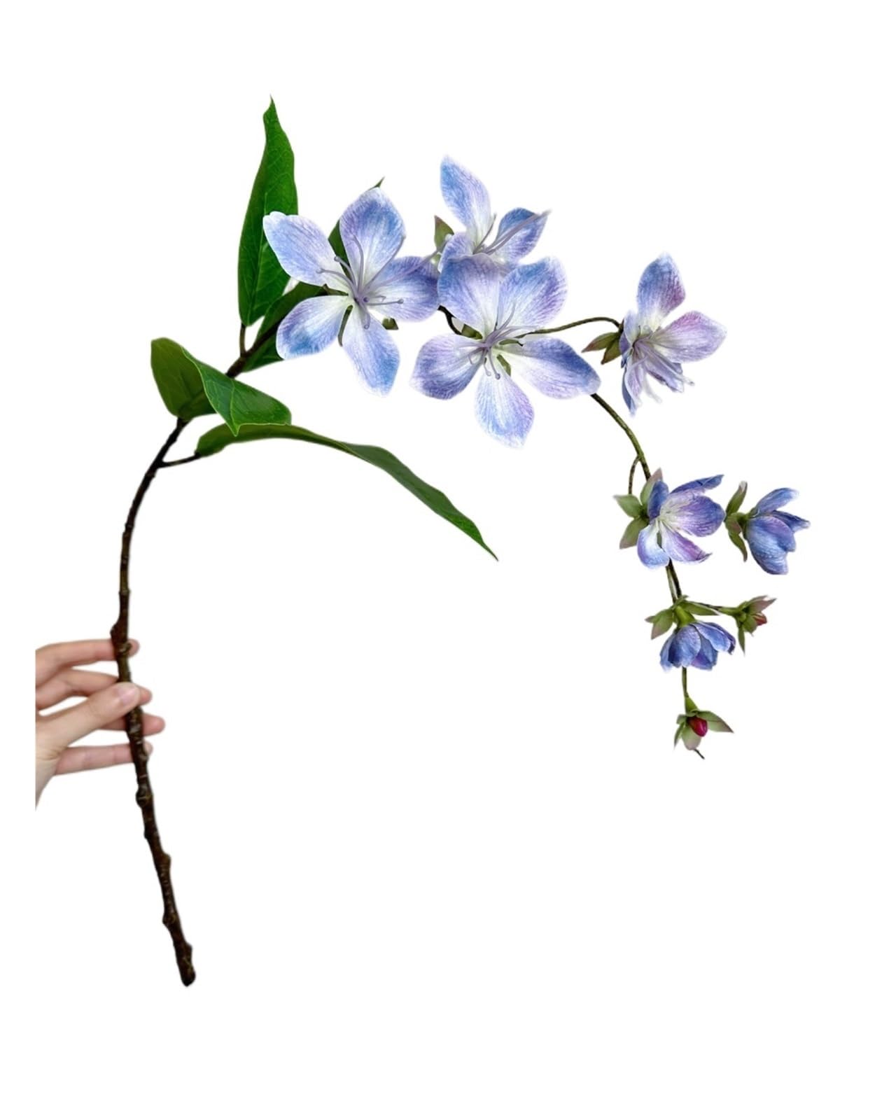 Casetlong 1PC Artificial Flowers White Silk Hanging Decoration For Wedding Decorative Home Balcony(Purple Jasmine)