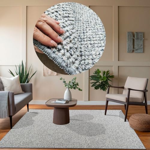 Tadi & Imperio1979 Alfombra recibidor,Alfombra bucles Grandes, Alfombra Grande, Alfombra Entrada, Alfombra Dormitorio-Disponible en Beige - 200x300 cm